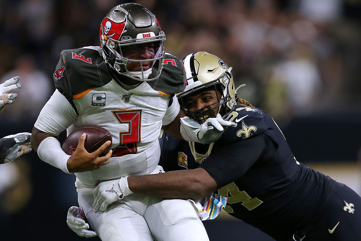 Saints De Cameron Jordan And Former Bucs Qb Jameis Winston