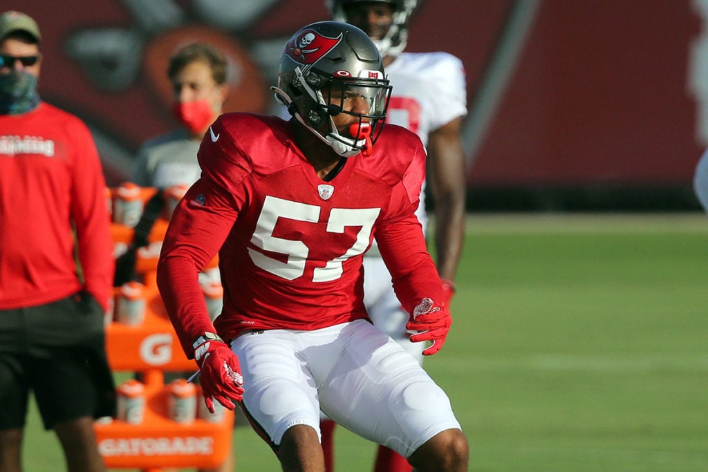 Bell Quinton Bucs Camp React