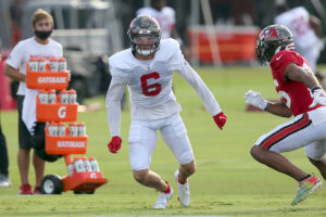 Inside Bucs Camp 8-23: Offense Drops The Ball ... Until The End 2 Bucs Wr John Hurst