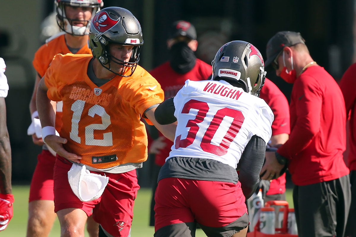 Bucs Qb Tom Brady And Rb Ke'Shawn Vaughn