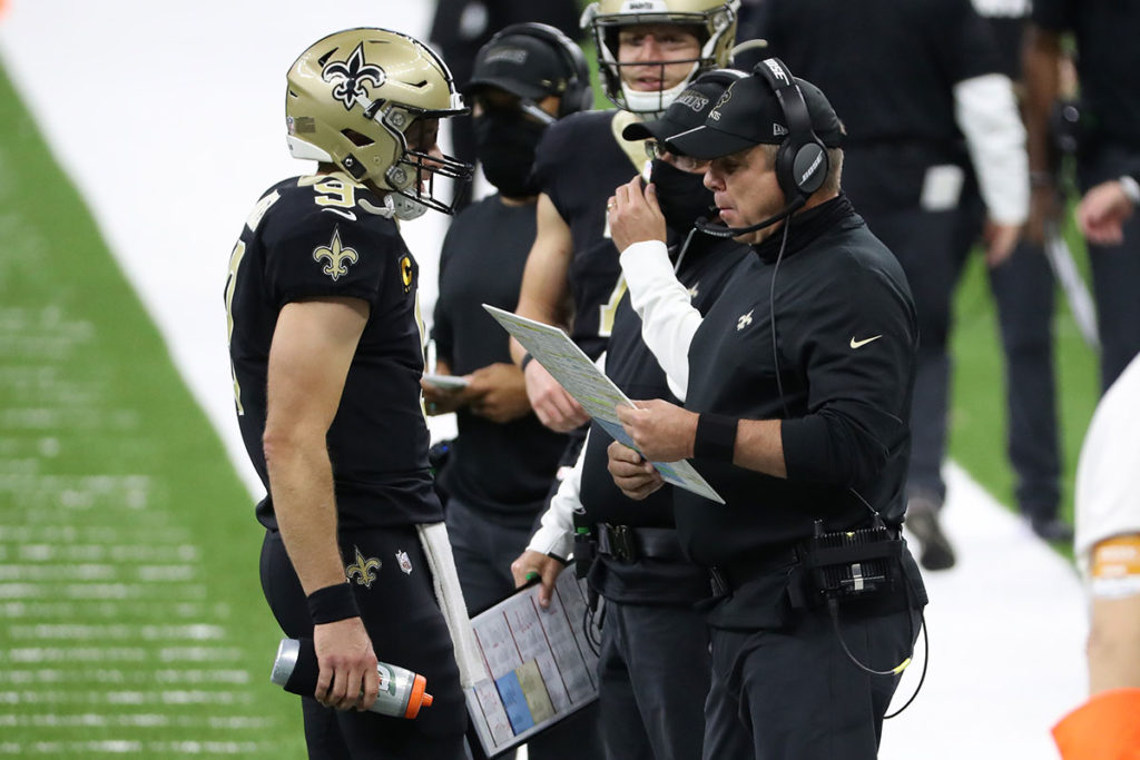 Saints Qb Drew Brees And Hc Sean Payton
