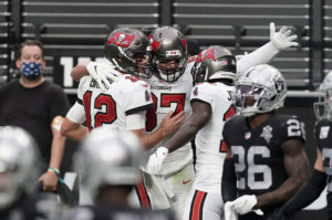 Bucs Qb Tom Brady, Te Rob Gronkowski And Rb Ronald Jones Ii
