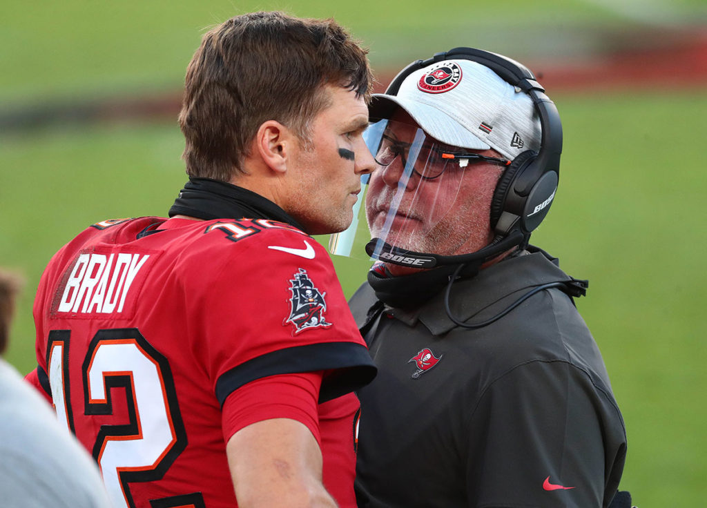 Bucs Qb Tom Brady And Bruce Arians