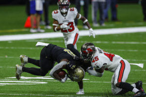 Pr Roundtable: Which Team Is Bucs' Toughest Playoff Opponent? 6 Bucs Lb Devin White And Saints Rb Alvin Kamara