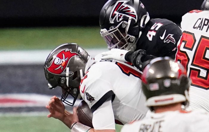 Falcons Mlb Deion Jones And Bucs Qb Tom Brady