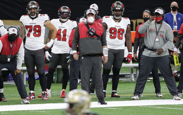 Bucs Head Coach Bruce Arians And Dc Todd Bowles