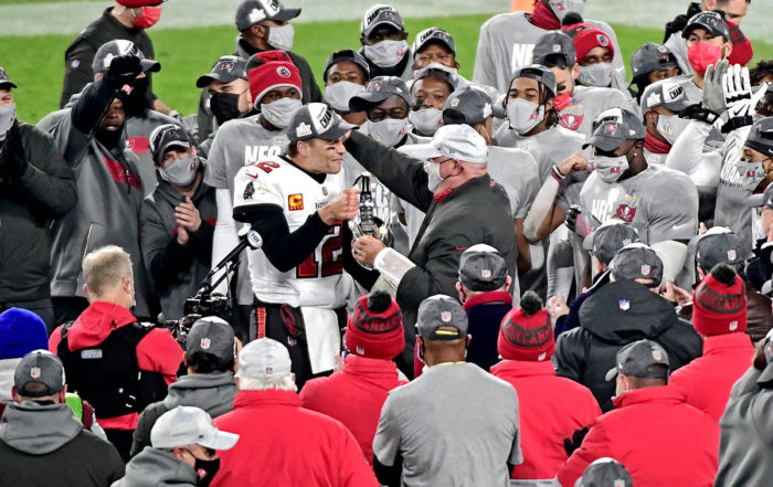 Bucs Qb Tom Brady And Head Coach Bruce Arians