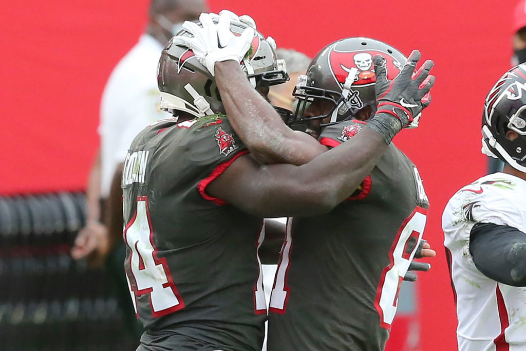 Bucs Wrs Chris Godwin And Antonio Brown