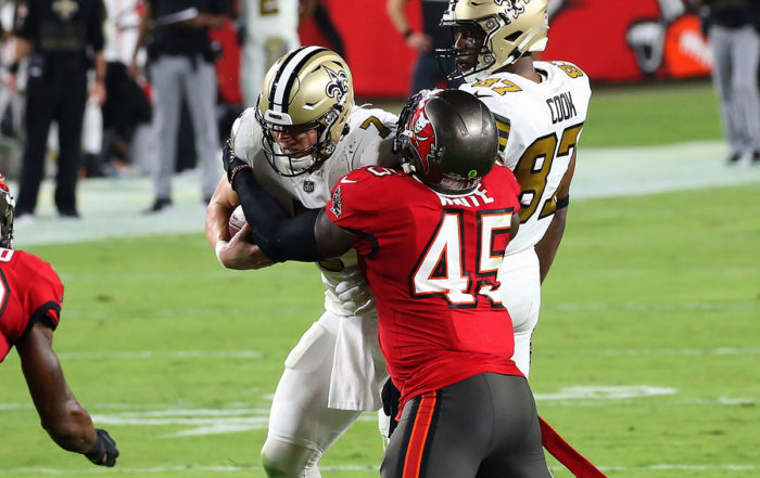 Saints Qb Taysom Hill And Bucs Lb Devin White