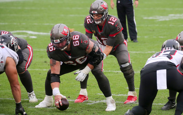 Bucs C Ryan Jensen And Qb Tom Brady