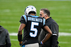 Panthers Qb Teddy Bridgewater And Hc Matt Rhule