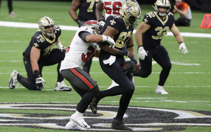 Bucs S Antoine Winfield, Jr. And Saints Te Jared Cook