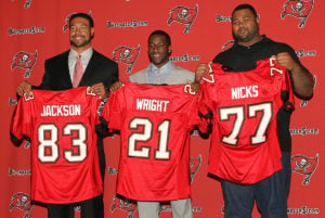 Former Bucs Wr Vincent Jackson, Cb Eric Wright And G Carl Nicks