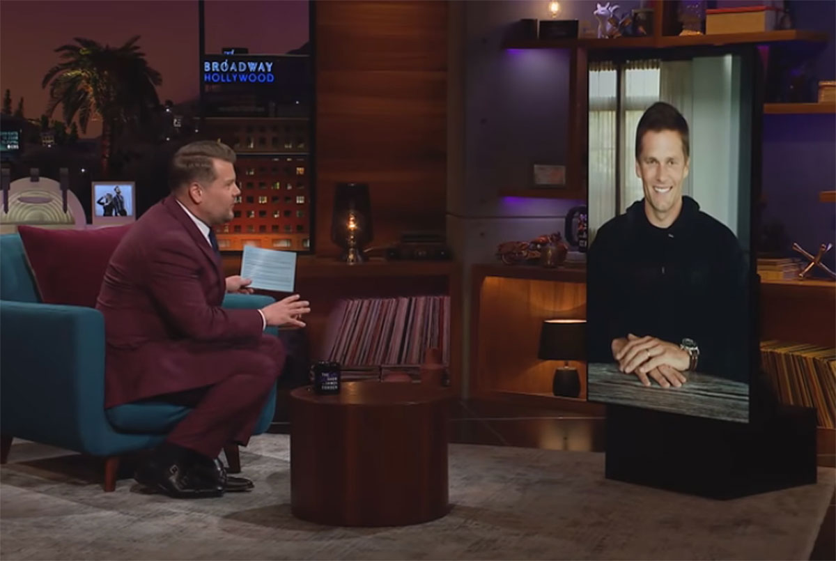 James Corden And Bucs Qb Tom Brady