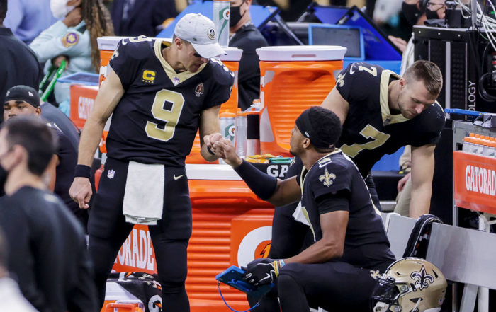 Drew Brees, Jameis Winston And Taysom Hill – Photo By: Usa Today