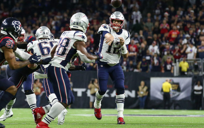 Patriots Rb James White And Qb Tom Brady