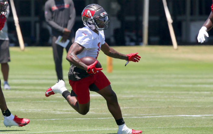 Bucs Wr Jaelon Darden Coach Bruce Arians