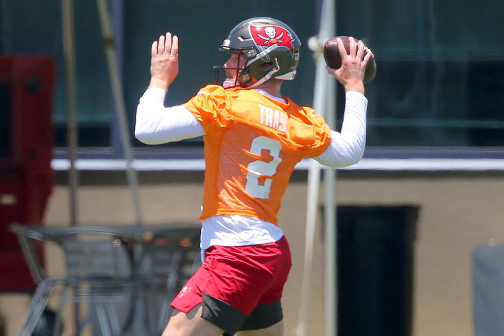 Bucs Qb Kyle Trask – Photo By: Cliff Welch/Pr