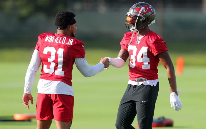 Bucs Safeties Antoine Winfield, Jr. And Javon Hagan
