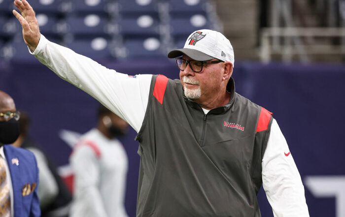 Bucs Head Coach Bruce Arians Blaine Gabbert