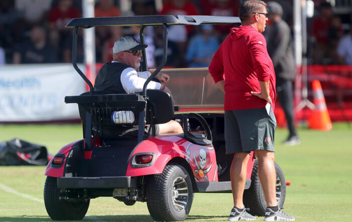 Bucs Head Coach Bruce Arians And Gm Jason Licht