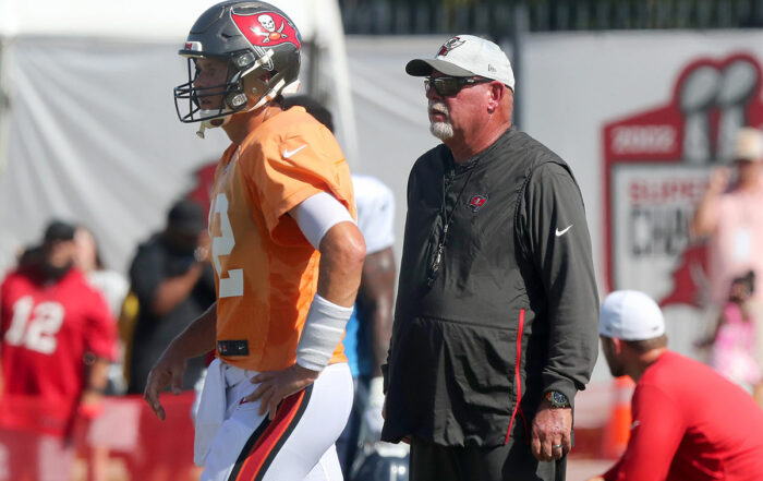 Bucs Qb Tom Brady And Head Coach Bruce Arians