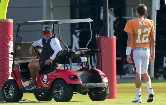 Bucs Qb Bruce Arians And Qb Tom Brady