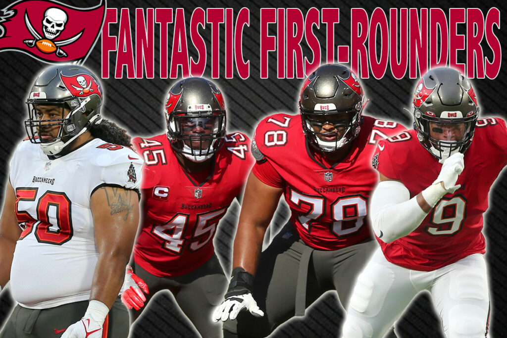 Bucs Dt Vita Vea, Ilb Devin White, Rt Tristan Wirfs, Olb Joe Tryon-Shoyinka