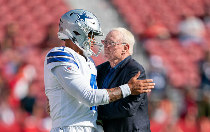 Cowboys Owner Jerry Jones And Qb Dak Prescott