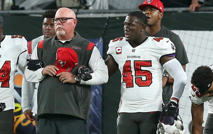 Bucs Hc Bruce Arians And Lb Devin White