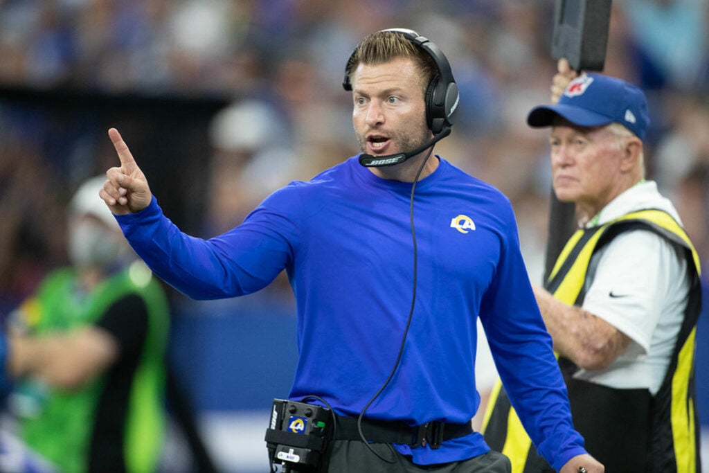 2-Point Conversion: Todd Bowles' Bucs Defense Was Horrific In Loss 8 Rams Head Coach Sean Mcvay