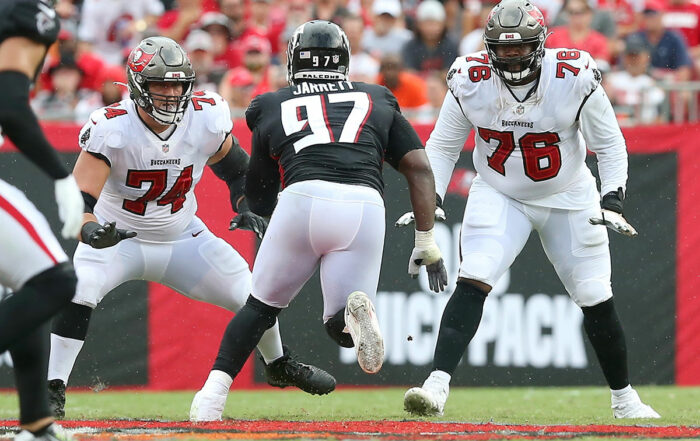 Bucs Lg Ali Marpet And Lt Donovan Smith And Falcons Dt Grady Jarrett