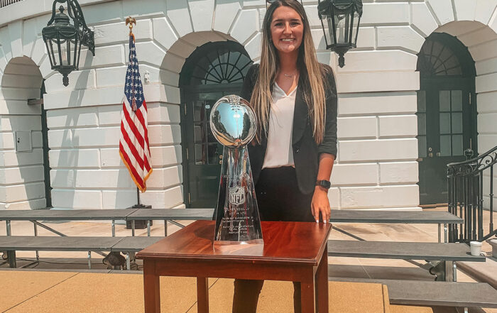 Bucs Social Media Coordinator Jill Beckman