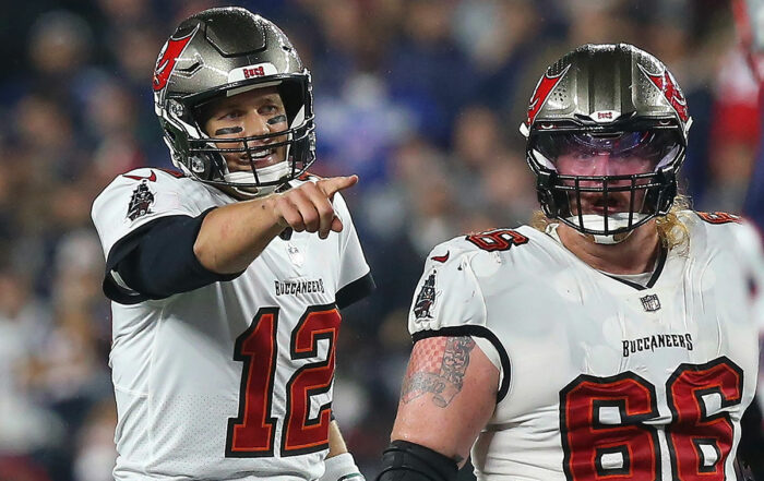Bucs C Ryan Jensen And Qb Tom Brady