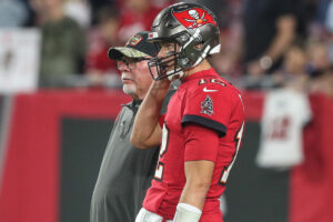 Bucs Head Coach Bruce Arians And Qb Tom Brady