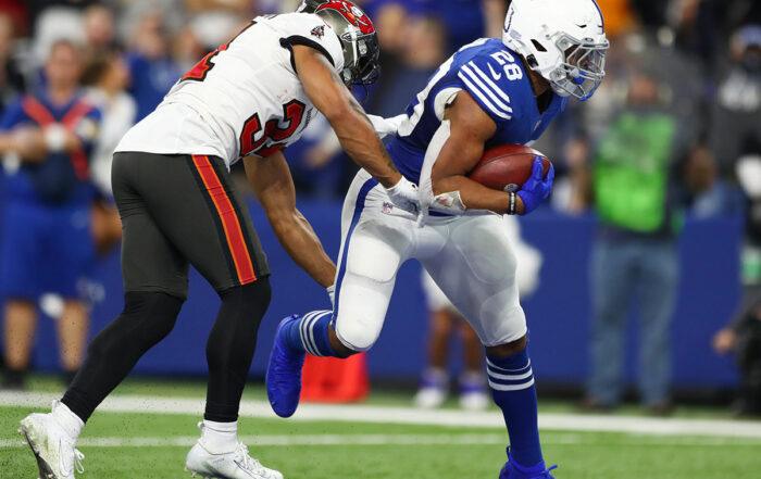 Bucs Fs Antoine Winfield, Jr. And Colts Rb Jonathan Taylor