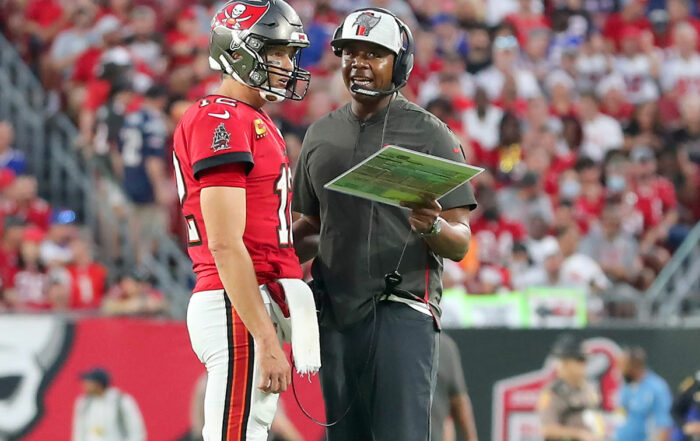 Bucs Qb Tom Brady And Oc Byron Leftwich