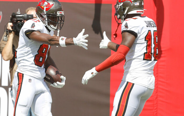 Bucs Wrs Antonio Brown And Tyler Johnson