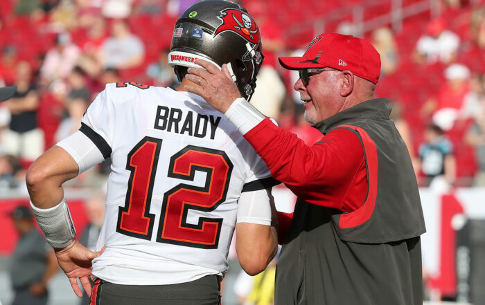 Bucs Qb Tom Brady And Head Coach Bruce Arians