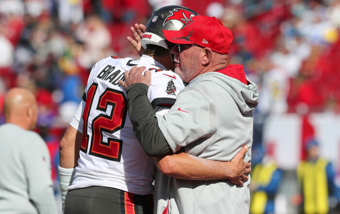 Bucs Qb Tom Brady And Head Coach Bruce Arians