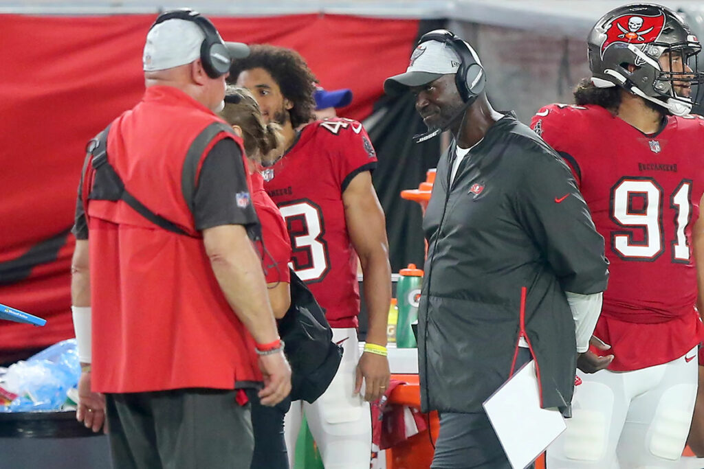 Bucs Head Coach Bruce Arians And Dc Todd Bowles