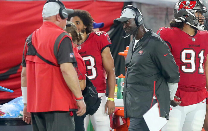 Bucs Head Coach Bruce Arians And Dc Todd Bowles