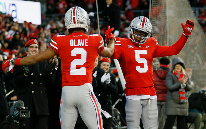 Ohio State Wrs Chris Olave And Garrett Wilson Nfl Mock Draft