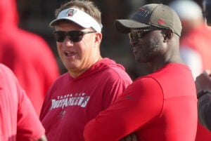 Bucs Gm Jason Light and head coach Todd Bowles