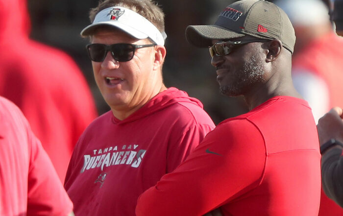 Bucs Gm Jason Licht And Head Coach Todd Bowles