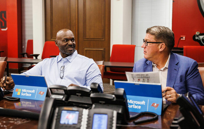 Bucs Head Coach Todd Bowles And Gm Jason Licht