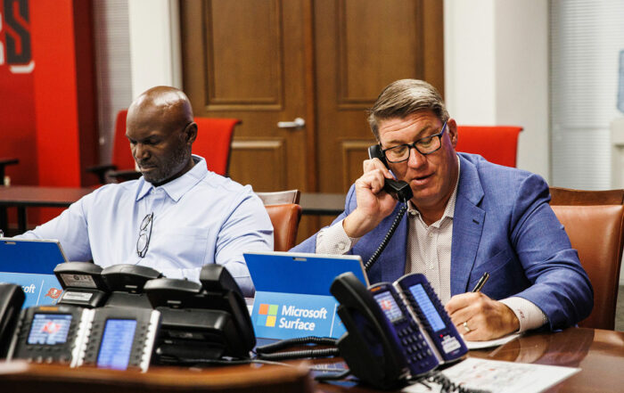 Bucs Head Coach Todd Bowles And Gm Jason Licht