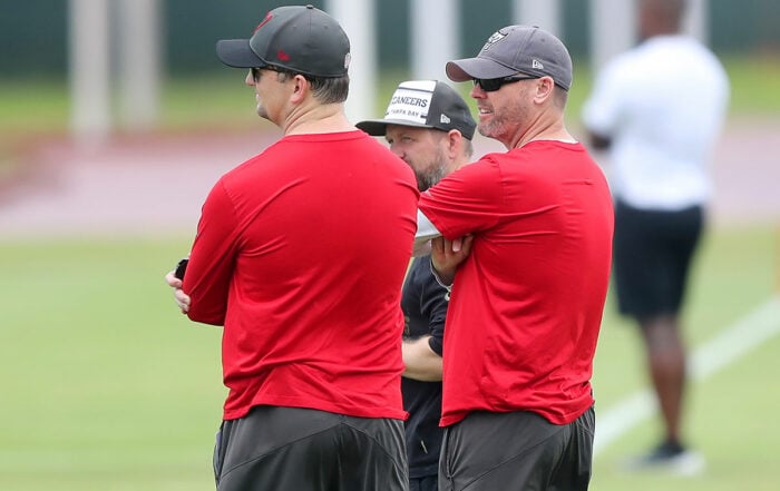 Bucs Director Of Pro Personnel Rob Mccartney And Director Of College Scouting Mike Biehl
