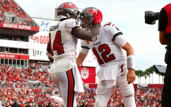 Bucs Wr Chris Godwin And Qb Tom Brady