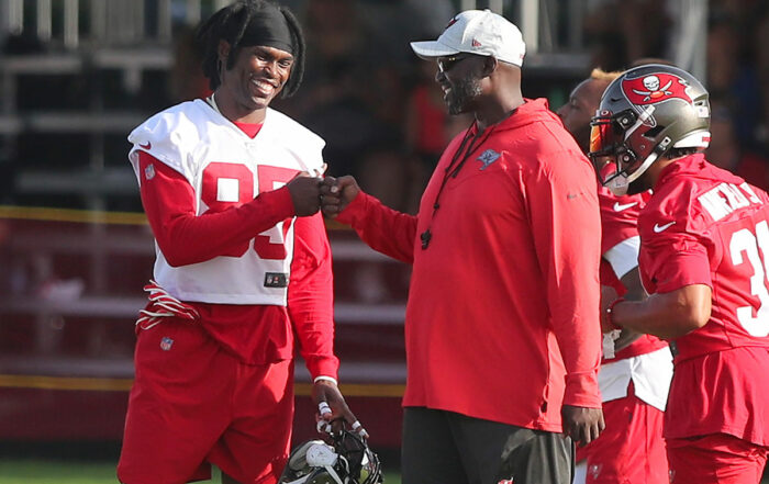 Bucs Wr Julio Jones And Hc Todd Bowles